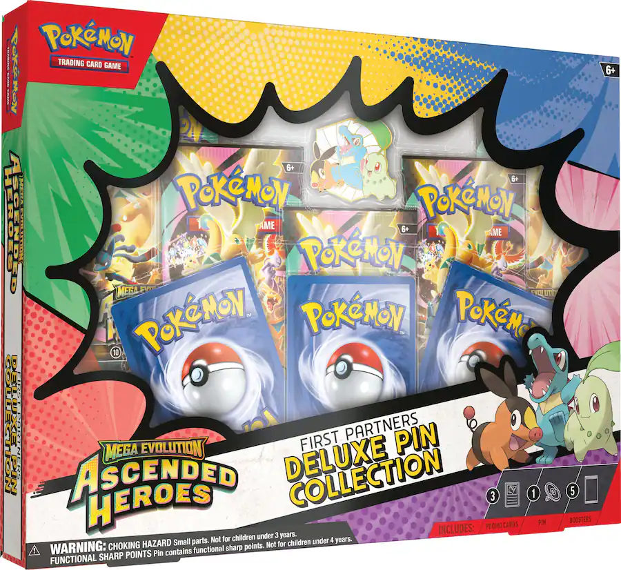 Pokémon Trading Card Game: Ascended Heroes First Partners Deluxe Pin Collection(ASC)