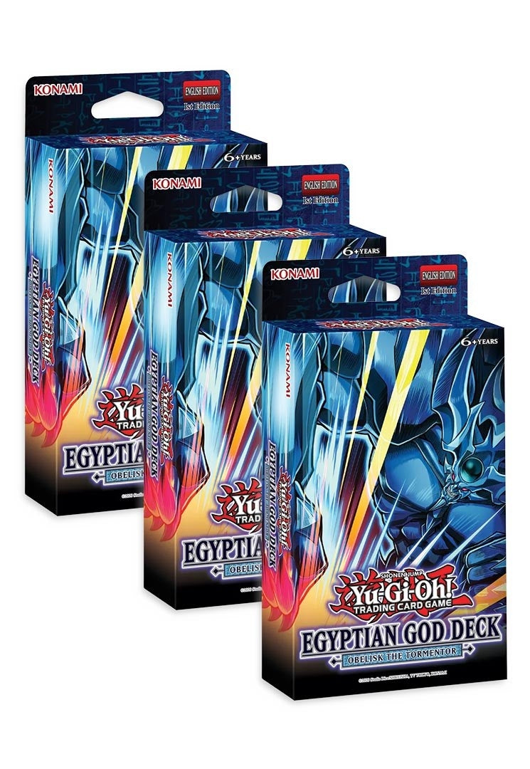 Image for Egyptian God Deck: Obelisk the Tormentor [1st Edition] - Set of 3 - YuGiOh