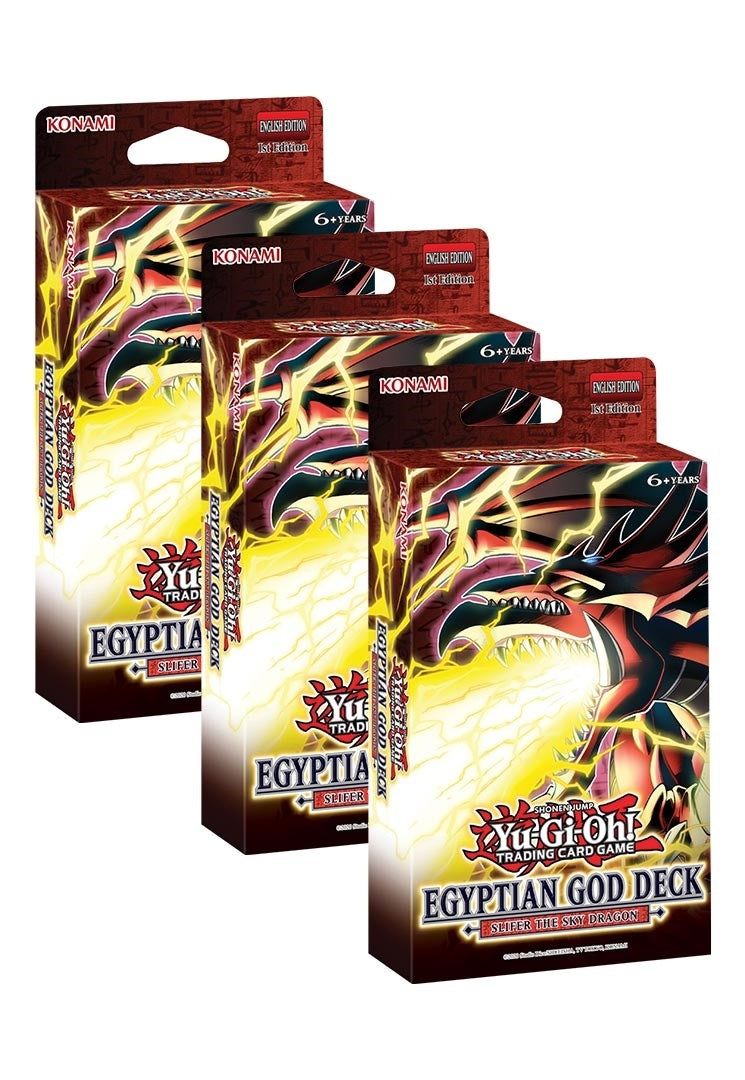 Image for Egyptian God Deck: Slifer the Sky Dragon [1st Edition] - Set of 3 - YuGiOh