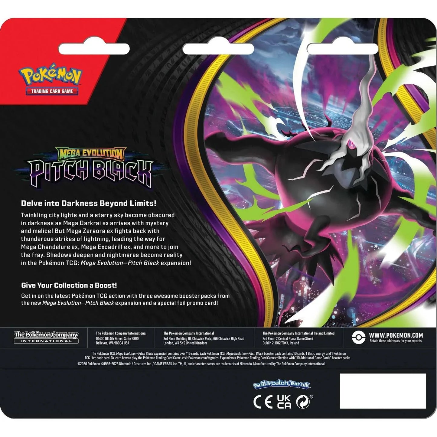 Pokemon TCG ME05 Pitch Black Booster Case 24 Ct