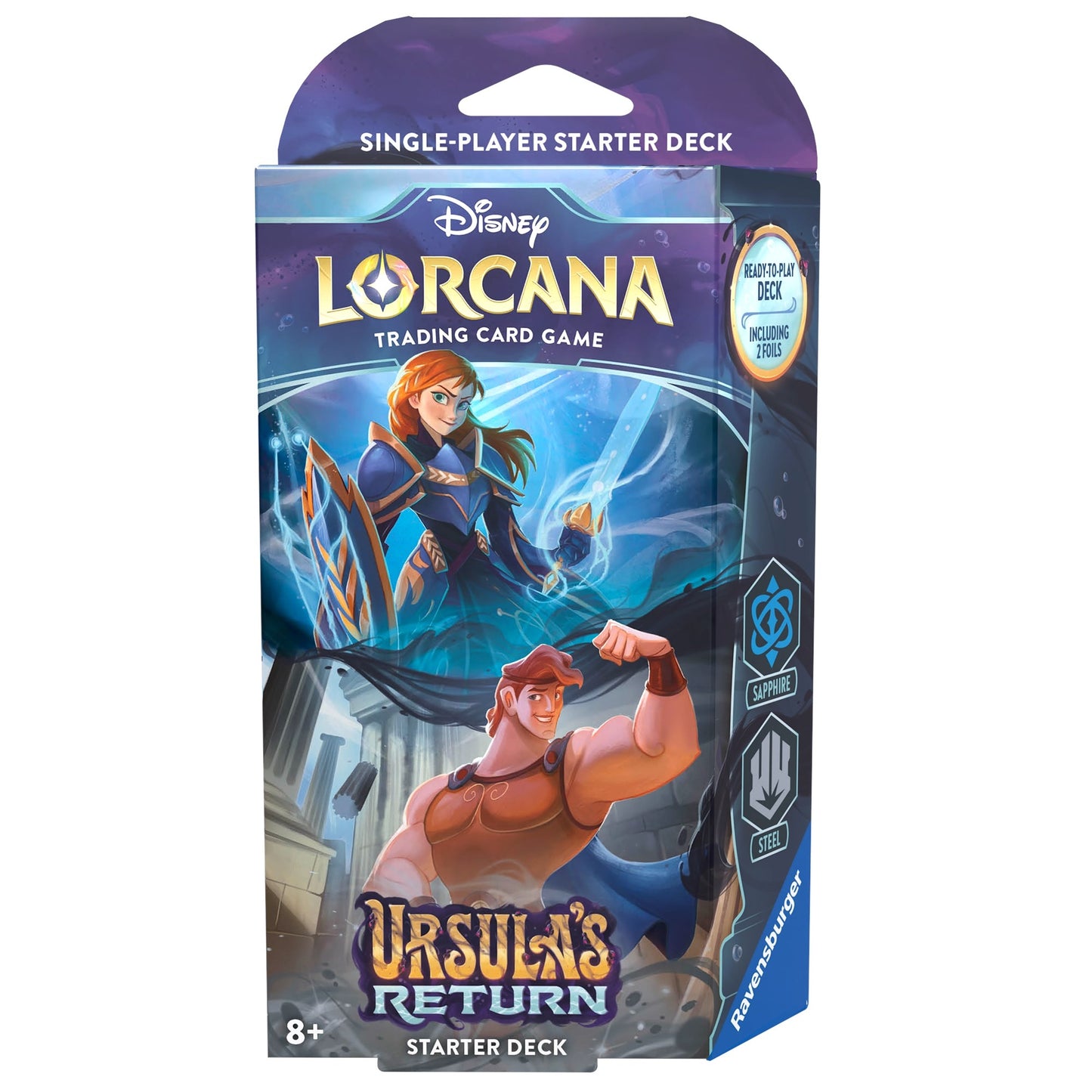 Image for Disney Lorcana: Ursula's Return Starter Deck (Sapphire & Steel) - Disney Lorcana