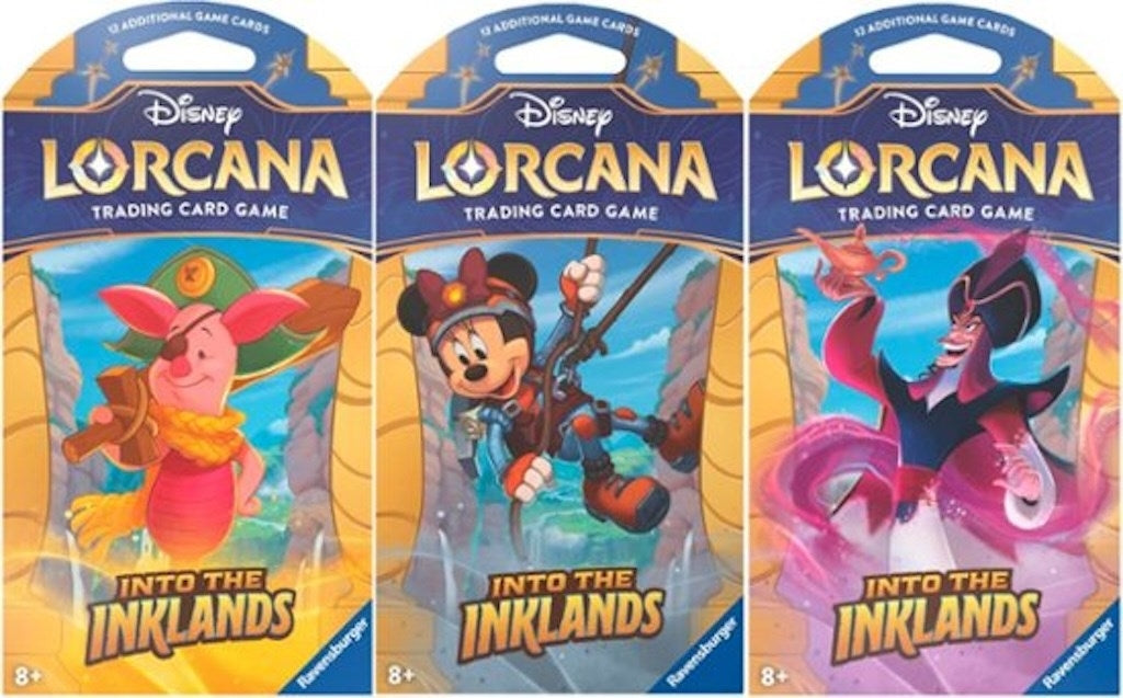 Image for Disney Lorcana: Into the Inklands Sleeved Booster Pack Art Bundle [Set of 3] - Disney Lorcana