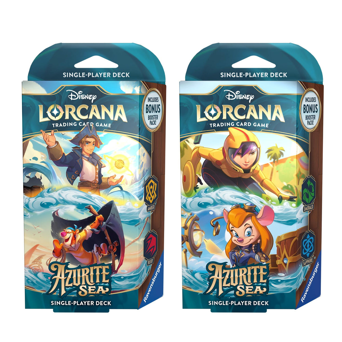 Image for Disney Lorcana: Azurite Sea Starter Deck [Set of 2] - Disney Lorcana
