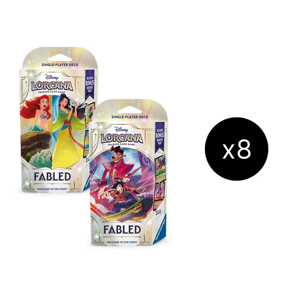 Image for Disney Lorcana: Fabled Starter Deck Display - Disney Lorcana