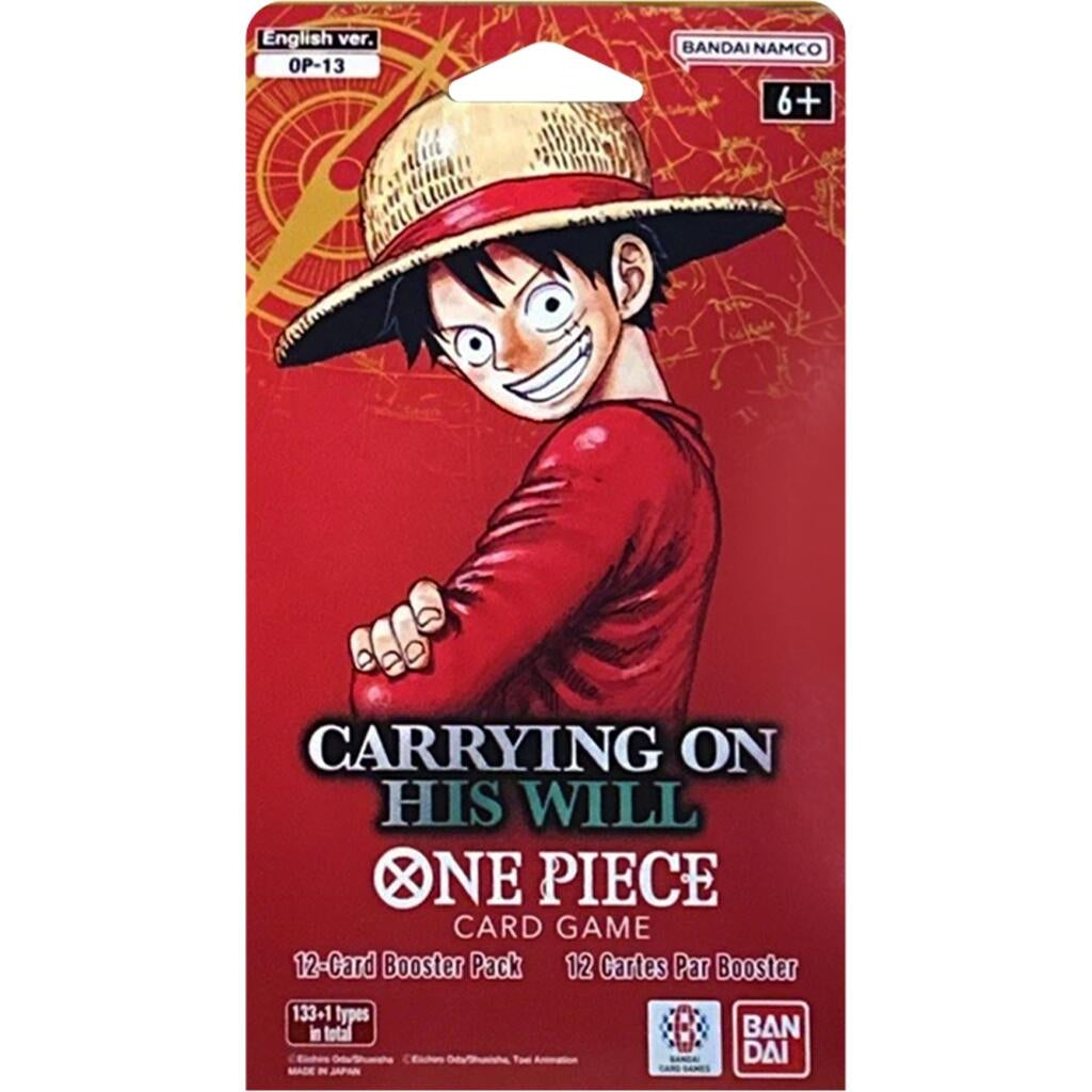 Image for Carrying On His Will Sleeved Booster Pack - One Piece Card Game
