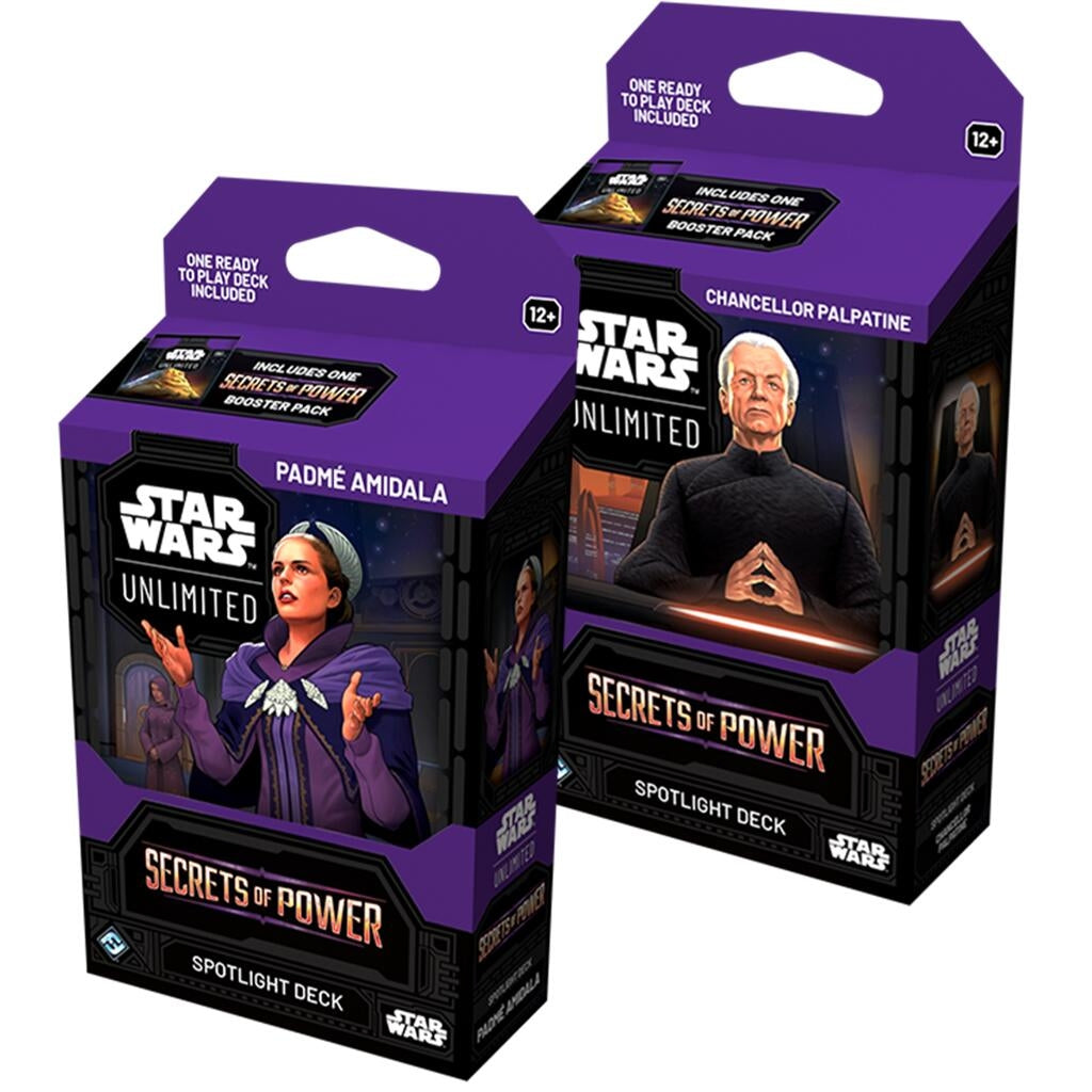 Image for Secrets of Power - Spotlight Deck Pair: Chancellor Palpatine & Padme Amidala - Star Wars: Unlimited