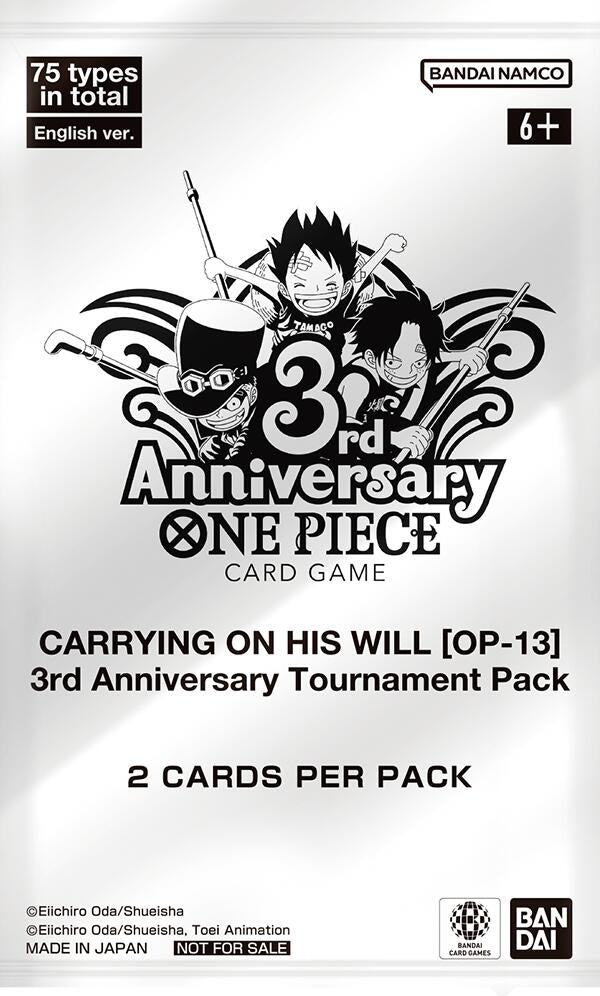 Image for Carrying On His Will - 3rd Anniversary Tournament Pack - One Piece Card Game