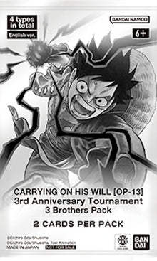 Image for Carrying On His Will - 3rd Anniversary Tournament 3 Brothers Pack - One Piece Card Game
