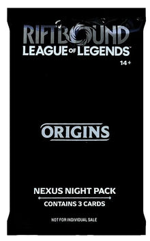 Image for Origins - Nexus Night Promo Pack - Riftbound: League of Legends Trading Card Game