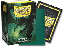 Dragon Shield Dual Matte Green Standard Sleeves - Power (100-Pack)