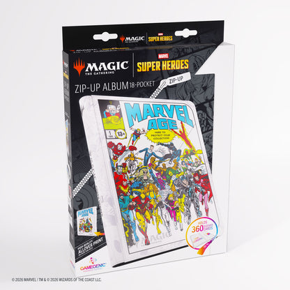 Gamegenic Magic: The Gathering Marvel Super Heroes Zip-Up Album 18-Pocket