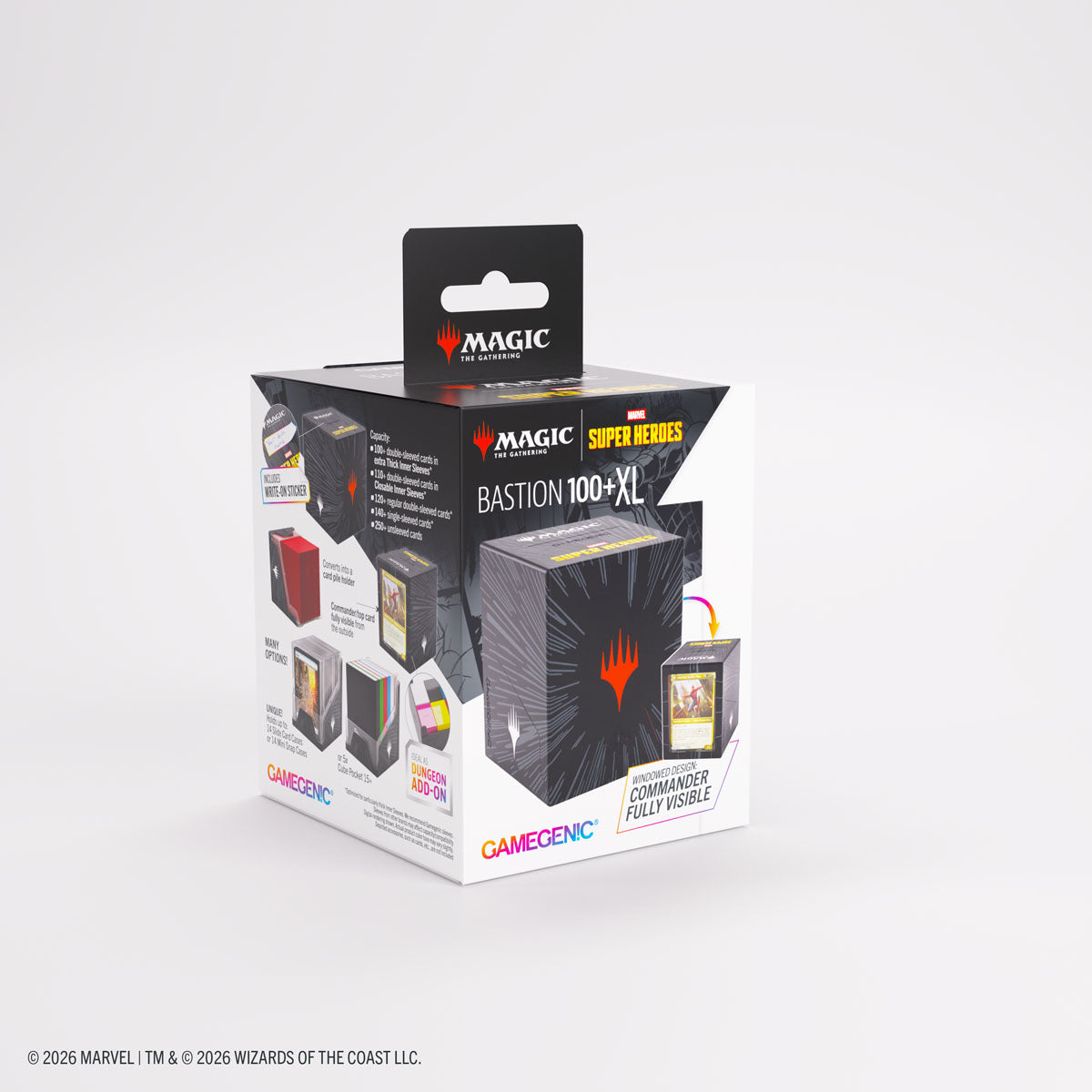 Gamegenic Bastion 100+ XL Deck Box - Magic: The Gathering Marvel Super Heroes Edition
