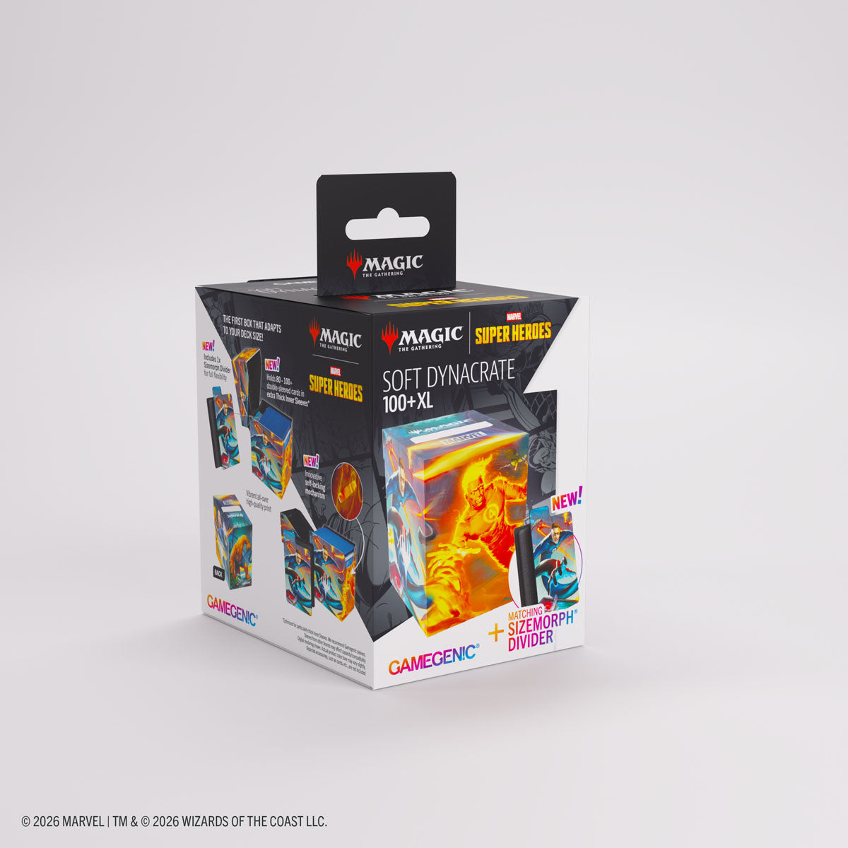 Gamegenic Soft Dynacrate 100+ XL Deck Box - MTG Marvel Super Heroes: Fantastic Four Unleashed
