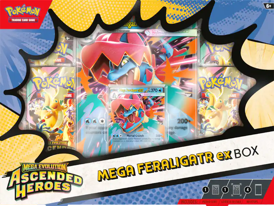 Pokémon Mega Evolutions Ascended Heroes Mega ex Box 1 of 3 Styles