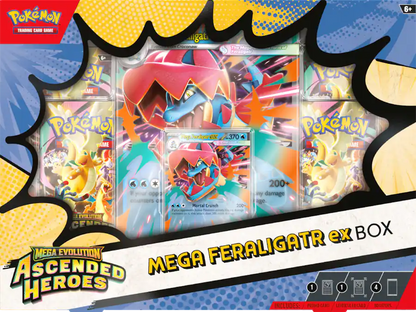 Pokémon Mega Evolutions Ascended Heroes Mega ex Box 1 of 3 Styles