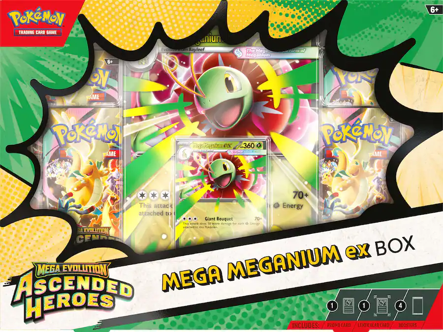 Pokémon Mega Evolutions Ascended Heroes Mega ex Box 1 of 3 Styles