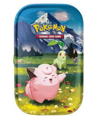 Pokémon Mega Evolution Ascended Heroes Clefairy & Chikorita Mini Tin  [2 Booster Packs]