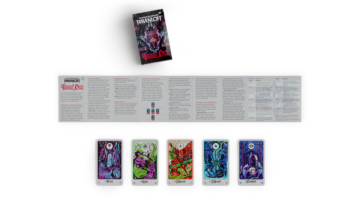 Dungeons & Dragons Ravenloft: The Horrors Within - Tarokka Deck